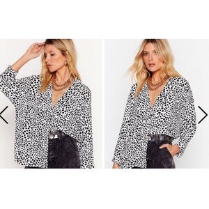Nasty Gal I'm Dotty About You Dalmatian Shirt
